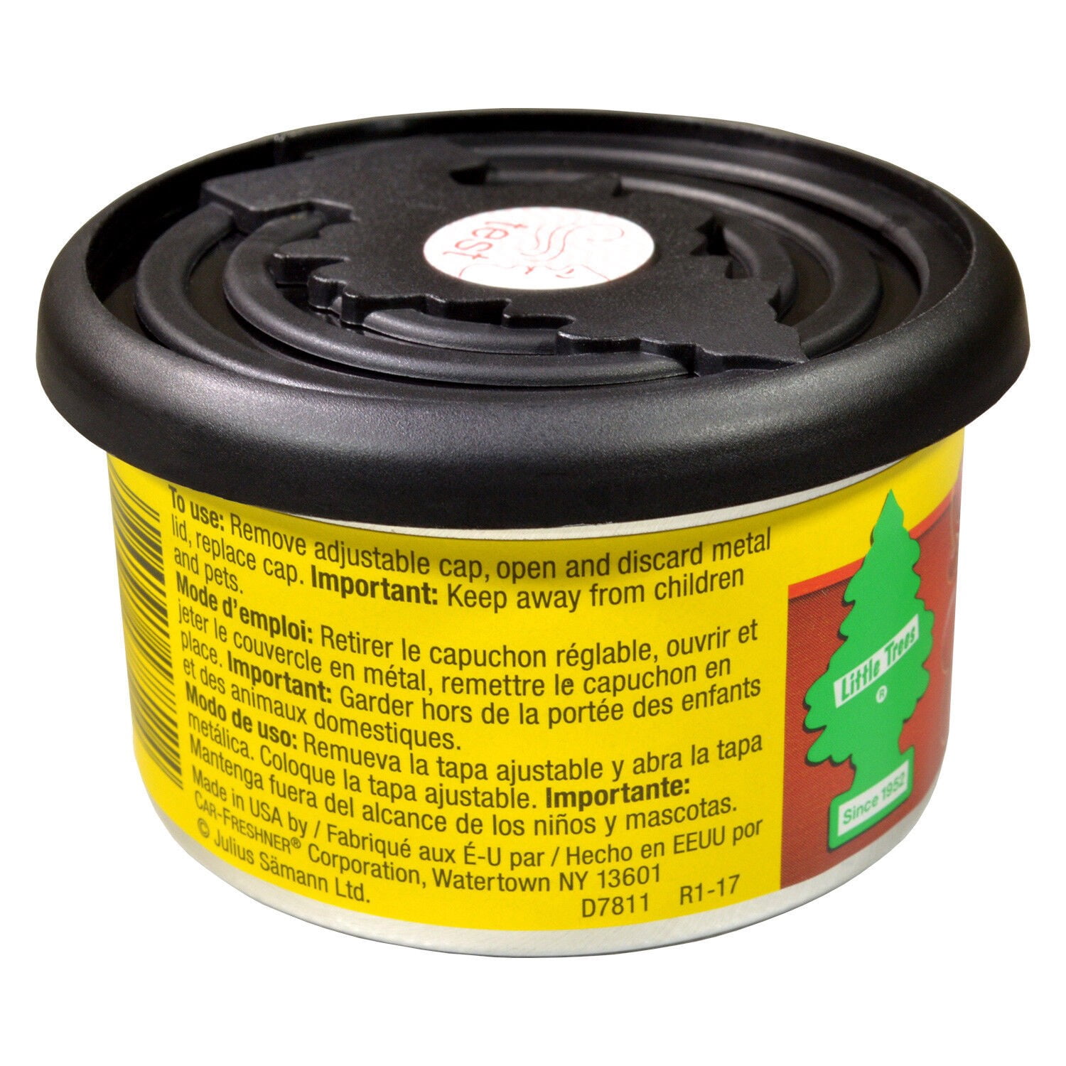 Little Trees Cherry Blast Scented Fiber Can Air Freshener for Home & Car 6 PACK!
