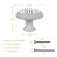 thumbnail image 4 of 4PCS Round Birch Tree Cabinet Fluorescence Knob Glowing in the Dark Furniture Drawer Pulls Handle with Screws, 4 of 5
