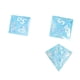 thumbnail image 4 of 7pcs Resin Polyhedral Dice Set Transparent Tabletop Game Diceset for Role Playing Light Blue White Number, 4 of 4