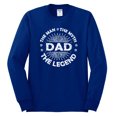 thumbnail image 2 of Wild Bobby,Dad Man Myth Legend Funny Dad Uncle Papa Granpa Dad Gift, Father's Day, Men Long Sleeve Shirt, Royal, Small, 2 of 3