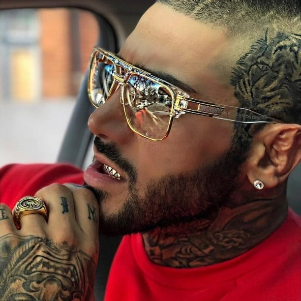 Gafas de sol clasicas de lujo para hombre y mujer lentes de sol de marca a la moda con espejo Retro cuadradas de disenador Fivean unisex Walmart en linea