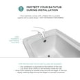thumbnail image 5 of Fine Fixtures Acrylic-Fiberglass Soaking Bathtub, White. Alcove | Apron Front Left Hand 72"x36", 5 of 15