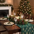 thumbnail image 3 of Merry Christmas Table Runner, Xmas Tree Table Decorations Backdrop for Home Kitchen Indoor Outdoor, Christmas Decorations, 70.86 x 12.99 in, Green, 3 of 6