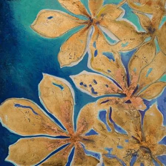 Fiori d Oro II Canvas Art - Patricia Pinto ()