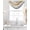 Gray Brown, variant on Yellow Grey Sheer Waterfall Valance Curtains for Window, Vintage Farmhouse Abstract Oil Painting Rod Pocket Sheer Topper Swag Curtains for Living Room, Kitchen 38.5"W x 47.2"L, 3 Panels