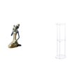 thumbnail image 1 of Estatua de la dama,Estatua de dama tribal africana,artesanías de cafetería hechas a mano,Adorno de resina artesanal de cultura africana,Mesa auxiliar redonda,Mesa auxiliar redonda de, 1 of 8