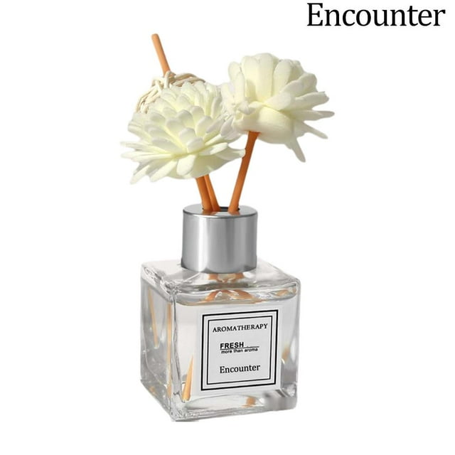 Diffuseur de Roseaux Sans Flamme Aromathérapie Parfum Ménager Désodorisation 50ml GXW