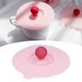 thumbnail image 4 of Silicone Coffee Cup Lid, Clamping Spoon Design Silicone Cup Lid Strong Adsorption Convenient Operation  For Mug For Coffee Cup ANGGREK Rosa, 4 of 8