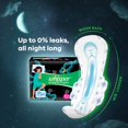 thumbnail image 3 of Whisper Bindazzz Night Sanitary Pads|Pack Of 44 Thin Pads|Xl+|Upto 0% Leaks|40% Longer & Wider Back|Dry Top Sheet|Long Lasting Coverage|Faster Absorption|31.7 Cm Long|With Disposable Wrap, 3 of 4