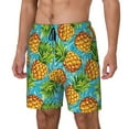 thumbnail image 2 of Balery Pineapple Mens Swim Trunks Swim Shorts for Men Quick Dry Inseam Beach Shorts with Compression Liner Pocket-3X-Large, 2 of 9