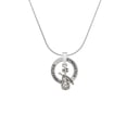 thumbnail image 2 of Delight Jewelry Silvertone Violin Gymnastics Ring Charm Necklace, 18", 2 of 4
