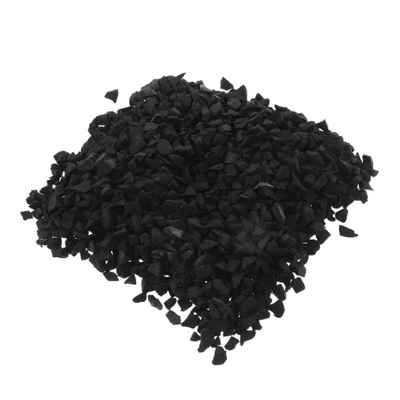 DEEPCRAFF Black Rubber Granules for Artificial Grass Turf - Improved Durability and Drainage Performance