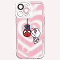 thumbnail image 4 of Funda de teléfono para iPhone 7 8 XS Max 12 15 Pro 13 Mini SE 11 Pro XR 14 Pro Max Marvel Spidermans Hello Kitty, funda transparente suave, 4 of 5