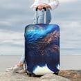 thumbnail image 4 of Uemuo Moonlit Blue Wolf Printed Washable Luggage Cover - Fashion Suitcase Protector Fits 18-32 Inch Luggage -Small, 4 of 9
