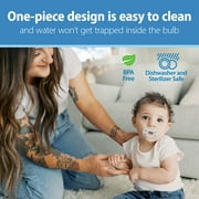 Dr. Browns Advantage One-Piece Silicone Baby Pacifier, Fully Symmetrical, Neutral, 0-6M, 3 Pack