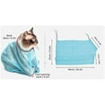 thumbnail image 6 of Cat Bathing Bag, Cat Washing Bag, Adjustable Multifunctional Breathable Restraint Shower Bag, Anti-Scratch & Anti-Bite Cat Grooming Bag for Bathing, Nail Trimming, Medicine Feeder, Injection …, 6 of 7
