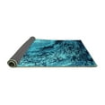 thumbnail image 2 of Ahgly Company Indoor Rectangle Oriental Turquoise Blue Industrial Area Rugs, 2' x 5', 2 of 4