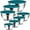Blue, variant on Vesteel 7 PCS Stainless Steel Mixing Bowls, Metal Nesting Salad Bowls with Lids, 4.5/3.5/3/2.5/1.5/1.2/0.7 QT - Blue