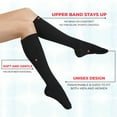 thumbnail image 3 of MAXAR Unisex Knee-High Dress & Travel Graduated Compression Socks (12-15 mmHg): H-170 M, 3 of 6