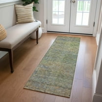 Addison Rugs Chantille Indoor/Outdoor Transitional Modern Green Washable Runner Rug, 2'3" x 7'6"