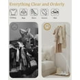 thumbnail image 7 of Clothing Rack, 70.08 In Metal Freestanding Coat Rack, Natural Stable Rock Base, Suitable For Outerwear, Clothes, Handbags, Suitable For Entrances, Corridors, Halls, White, 7 of 7