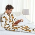 thumbnail image 6 of Lsque German Shepherd Dog Pattern Long Sleeve Pajama Set for Men - Soft 2-Piece Sleepwear and Loungewear Set with Pockets, Comfy Nightwear-Large, 6 of 7