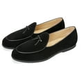 thumbnail image 6 of Journey West Men's Vintage Loafers For Men Belgian Loafers Slip-on Loafer Penny Loafer Casual Loafers Black US 9, 6 of 6