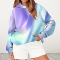 thumbnail image 2 of Bovemsi Sweatshirt for Women Women's Hooded With Gradient Print Fashion Sportswear Long Sleeved Pullover Top Comfort Hoodie, 2 of 4