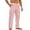 Pink-30416aa, variant on Striped Men Linen Pants Summer Beach Baggy Wide Leg Mens Pants Casual Elastic Waist Harem Lounge Work Trousers with Pocket Red XXXL