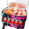 thumbnail image 5 of Graffiti Double-Layered Insulated and Refrigerated Large Capacity Lunch Bag with Two Compartments for Hand Carry - 7.1x11.4x16.1 Inches, 5 of 6