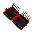 thumbnail image 4 of Combined Tap Drill, High Hardness Ti Plated 12Pcs Tapping Bits With Plastic Case For Cutting For Iron, 4 of 8