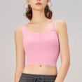 thumbnail image 1 of mfyjkho Camisetas Sin Mangas Para Mujer, Camisetas Sin Mangas De Cuello Redondo Para Mujer, Cómodas, Lisas, Informales, Regulares Tops Bohemios Para Mujer L, 1 of 3