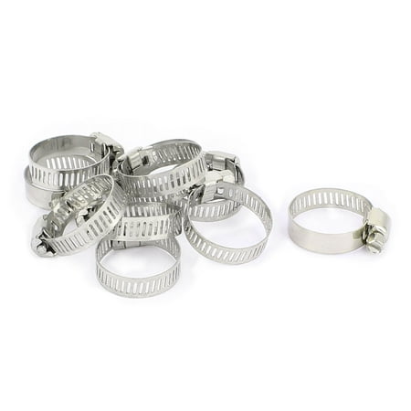10 Pcs Adjustable 16mm-25mm Cable Tight Clamp Pipe Coolant Hose Fitting