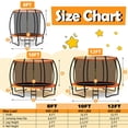 thumbnail image 2 of Gymax 8FT Recreational Trampoline w/ Ladder Enclosure Net Safety Pad Outdoor Orange, 2 of 9
