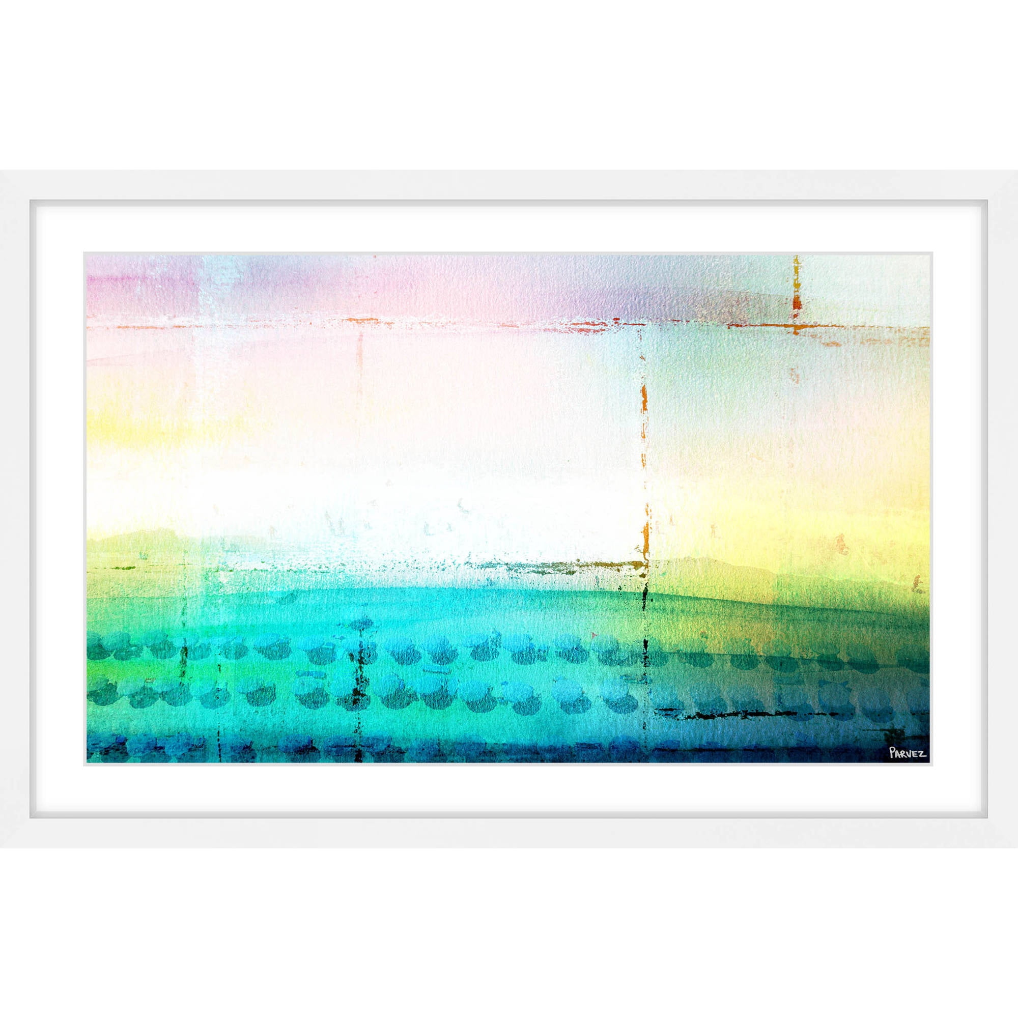 "Beach Light" Framed Painting Art Print, 18" x 1.5"