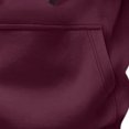 thumbnail image 6 of Mens Pullover Hoodie Fleece Sweatshirt Chest Zip Pockets Kangaroo Pocket Casual Hooded Top, 6 of 8