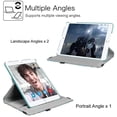 thumbnail image 3 of Case for iPad Air 2/Air 1/iPad 9.7" 5th/6th Generation(2017/2018) - 360 Degree Rotating Multi-Angle Viewing Folio Stand Cases with Auto Sleep/Wake (Grey), 3 of 7