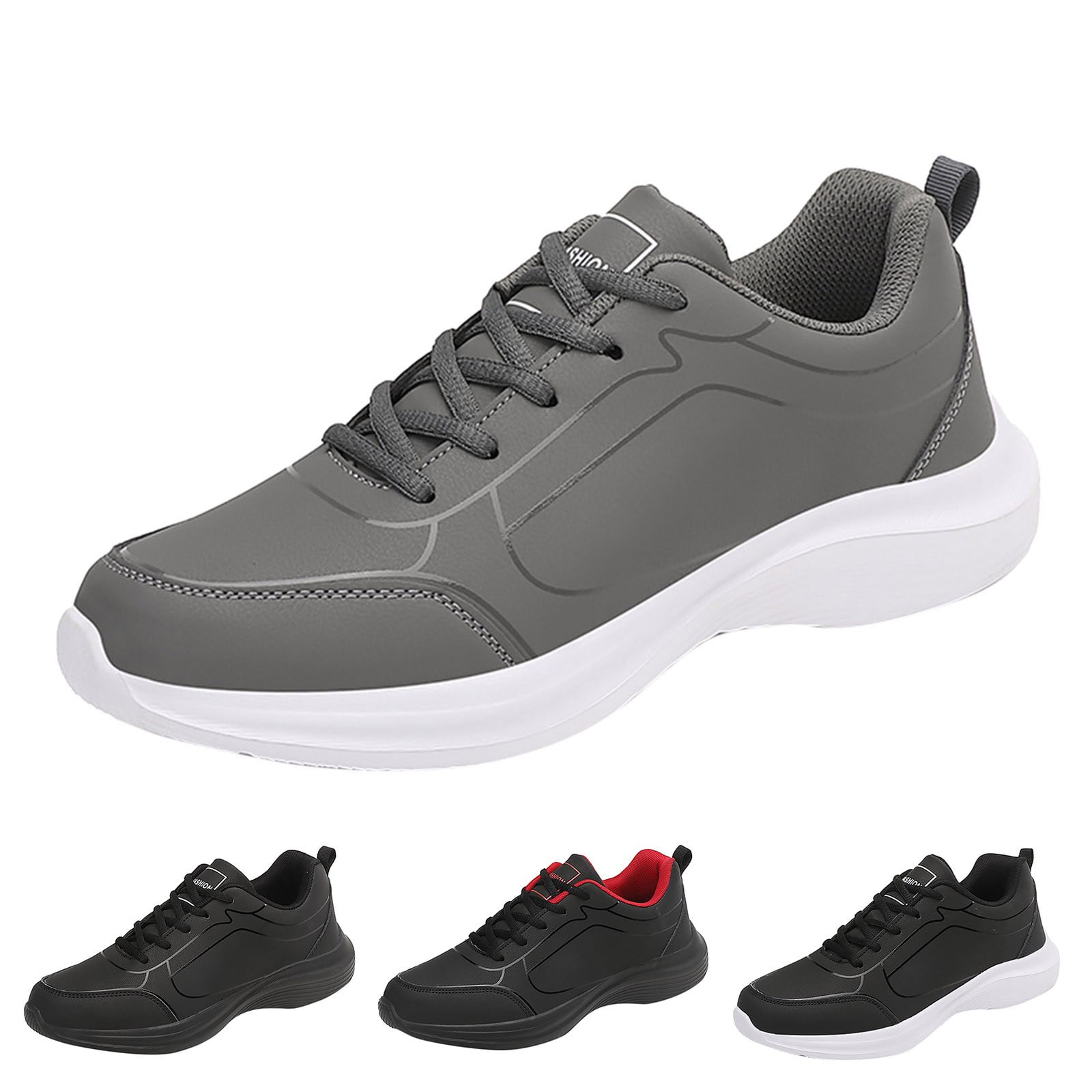 PEASKJP Works Men's Shoes Slip-on Sneaker Comfortable