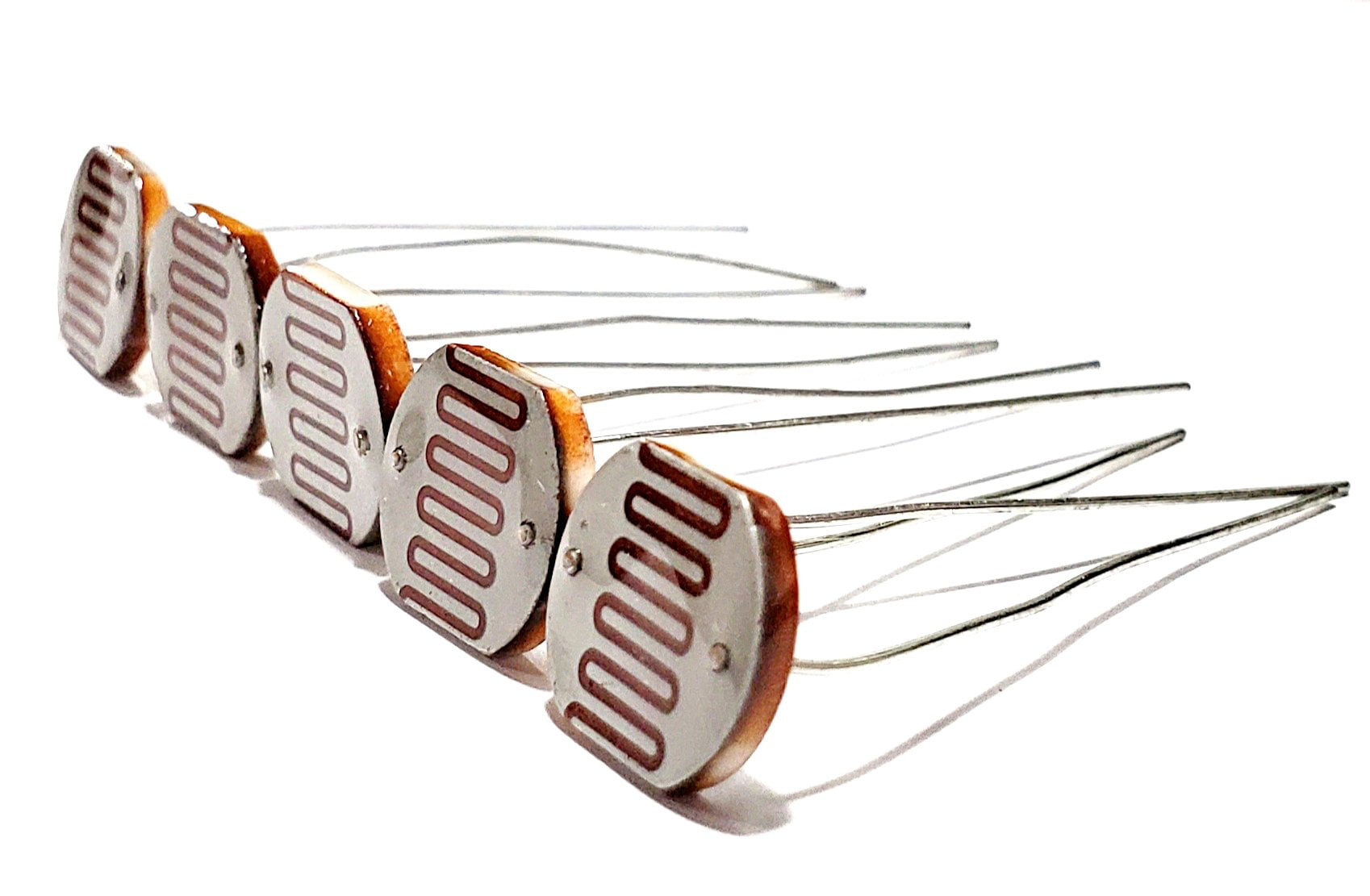 15pcs Photoresistor Photoconductive Cell Light Dependent Resistor 5-10K LDR 20mm Ceramic Pacakge 