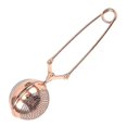 thumbnail image 1 of Colador de té de acero inoxidable YONGSHENG infusor portátil Ballrose Gold, 1 of 5