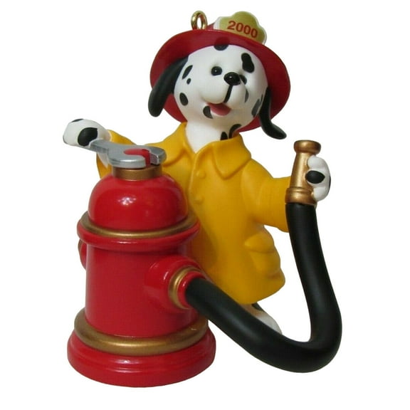 2000 Dousin' Dalmatian (Dalmatian) Hallmark Keepsake Christmas Tree Ornament - QX8024