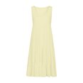 thumbnail image 5 of VBTAPA Summer Dresses for Women Sleeveless Tiered Mini Dress Flowy Beach Sundresses Casual Vacation Dresses Beige L, 5 of 8