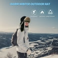 thumbnail image 6 of Fur Winter Trapper Hat,Unisex Taslon Faux Fur Aviator Ski Trapper Trooper Pilot Hat,Snow Eskimo Hat with Ear Flaps, 6 of 7