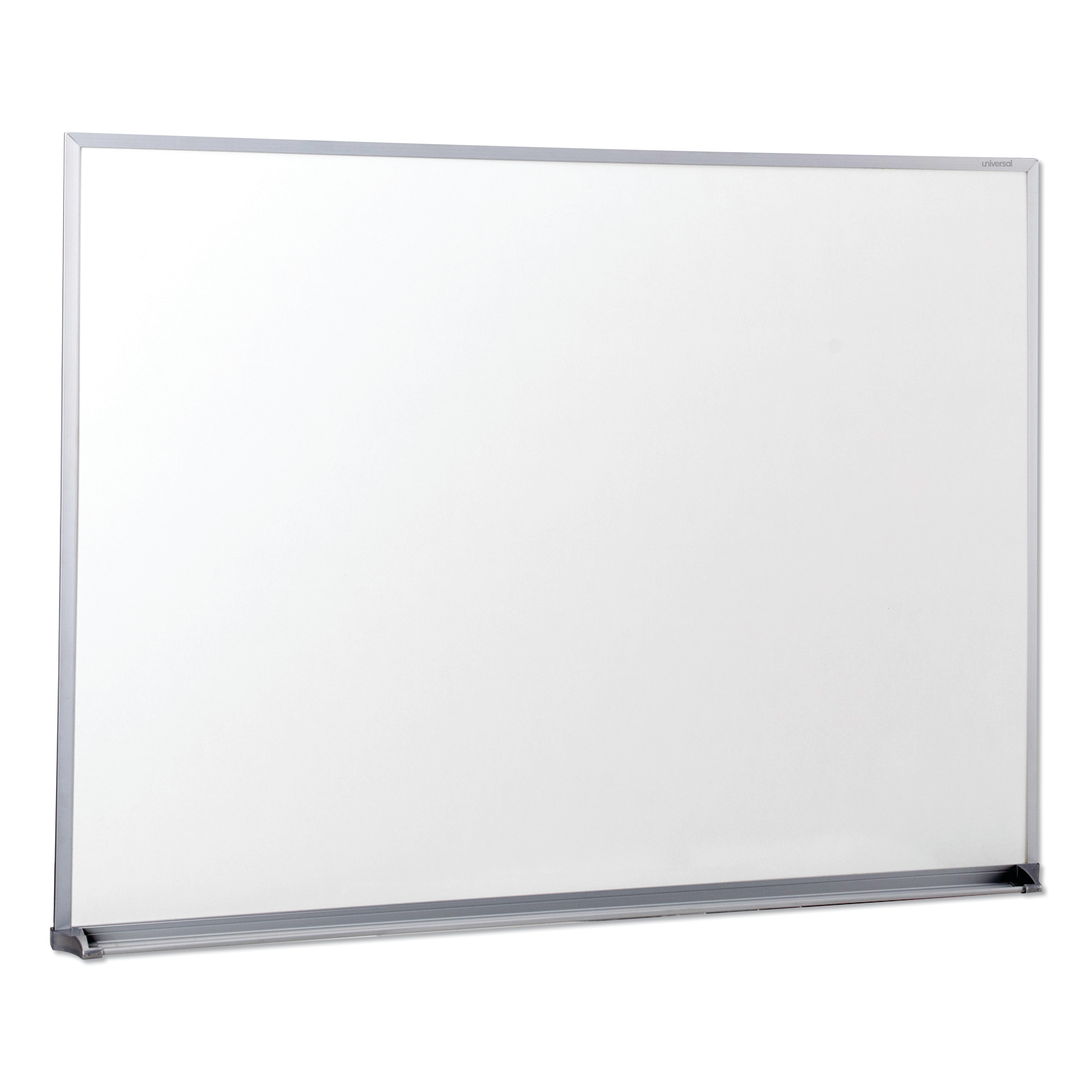 Universal Melamine Dry Erase Board 48 X 36 Satin Finished Aluminum Frame Walmart Com Walmart Com