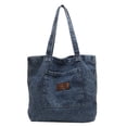 thumbnail image 1 of Bolso Mujer Clutch Moda Denim Simple Mujer Bolso De Viaje Azul Oscuro Azul, 1 of 8