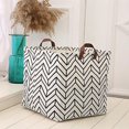 thumbnail image 1 of Foldable Laundry Storage Basket Organizer with Handles for Quilts, Bedding, Blankets, and Clothes, 1 of 5