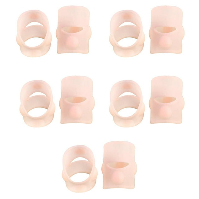 Gel Para De Uñas De Pies Encarnados De Silicona De 5 Pares, Protectoras De Ortodoncia Para Los Del Pie, Duraderas, Elásticas