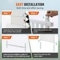 thumbnail image 6 of Vevor PVCYSWLMB48X9JS2HV0 48 x 48 in. Vinyl Privacy Fence Panels, White - 2 Piece, 6 of 11
