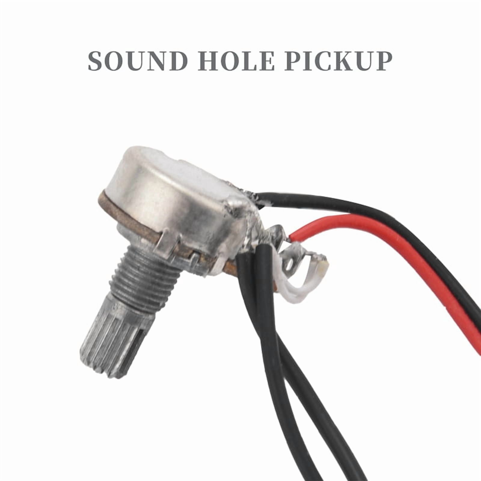 4X Magnetic Acoustic Pickup for Guitar Black
