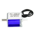 thumbnail image 4 of Unique Bargains Électrovanne Miniature 2 Voies Normalement Fermée DC 6V 0.38A Électrovanne à Air, 4 of 4